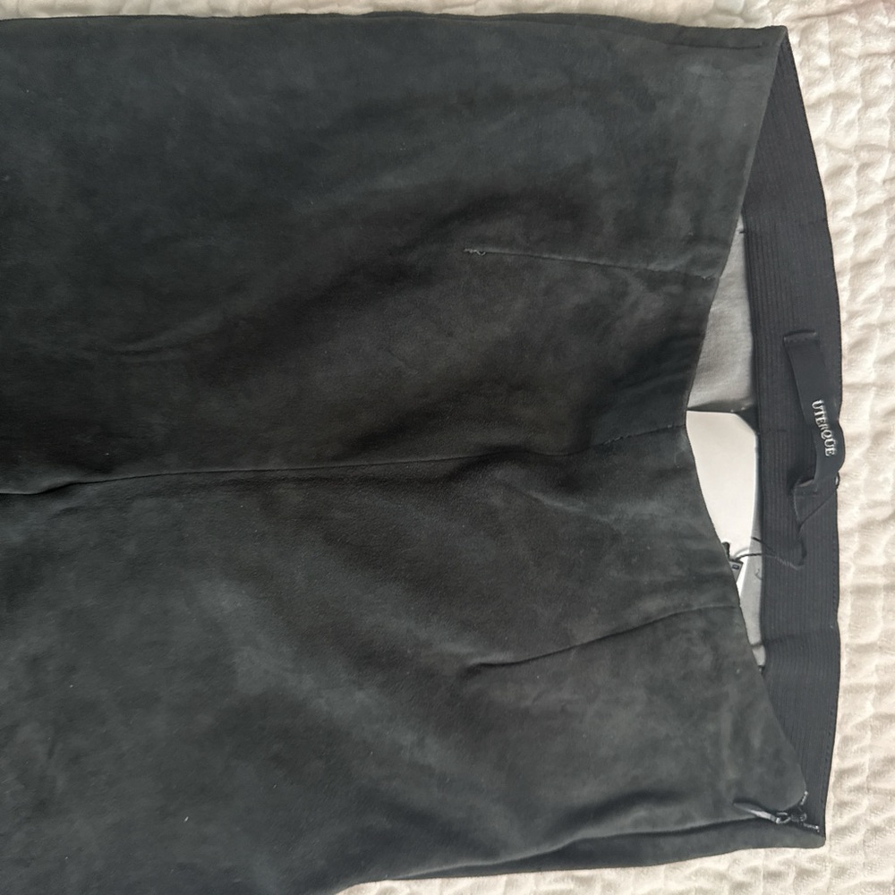 Black Suede Skirt